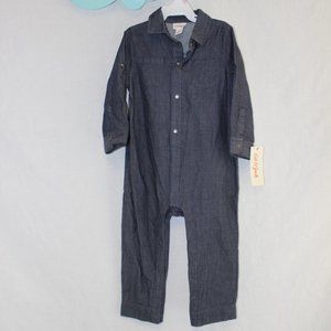 Cat & Jack Chambray LS Jumper 18 Month NWT